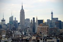 09-04 Manhattan Bank Of America Building, Empire State Building, GE Building From Rooftop NoMo SoHo New York City.jpg